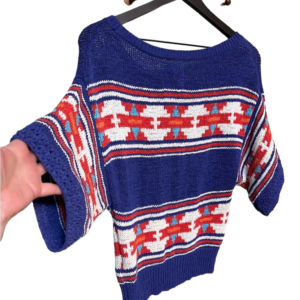 AMERICAN EAGLE OUTFITTERS aztec tribal print dolman sweater Size XSmall - Picture 9 of 15